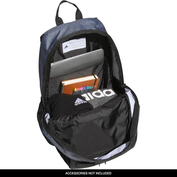 adidas Foundation Laptop Backpack Twill Onix Grey Black OSFA Brand New - Picture 4 of 7